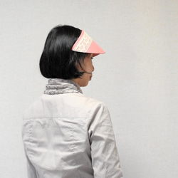 結合頭帶和遮陽帽的絲帶遮陽帽，也可用作髮飾。 PL1272 PK 第10張的照片