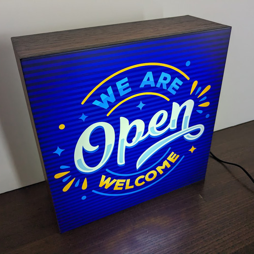 OPEN オープン 開店 営業中 ポップアート いらっしゃいませ