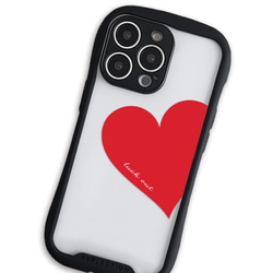 Big Heart♡　グリップケース　クリア　iPhoneケース　セミオーダー　名入れ 7枚目の画像