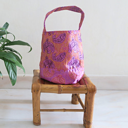 春色外罩和包包套裝櫻桃色（印度布）（新加坡免運費） 第12張的照片