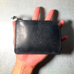 ミニマル本革な財布【あなたのための手縫い】 wiviwファスナーミニウォレット 8枚目の画像