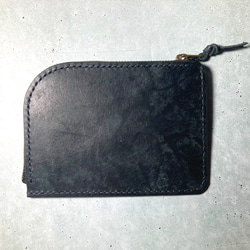 ミニマル本革な財布【あなたのための手縫い】 wiviwファスナーミニウォレット 4枚目の画像