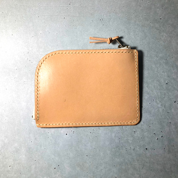 ミニマル本革な財布【あなたのための手縫い】 wiviwファスナーミニウォレット 11枚目の画像