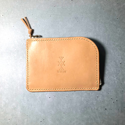 ミニマル本革な財布【あなたのための手縫い】 wiviwファスナーミニウォレット 10枚目の画像