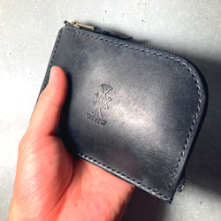 ミニマル本革な財布【あなたのための手縫い】 wiviwファスナーミニウォレット 7枚目の画像