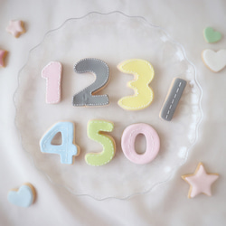 人気♡ナチュラルミニクレイケーキ☆ハーフバースデー　1/2  1歳誕生日　手持ちケーキ　1歳以外でも承ってます♪ 5枚目の画像