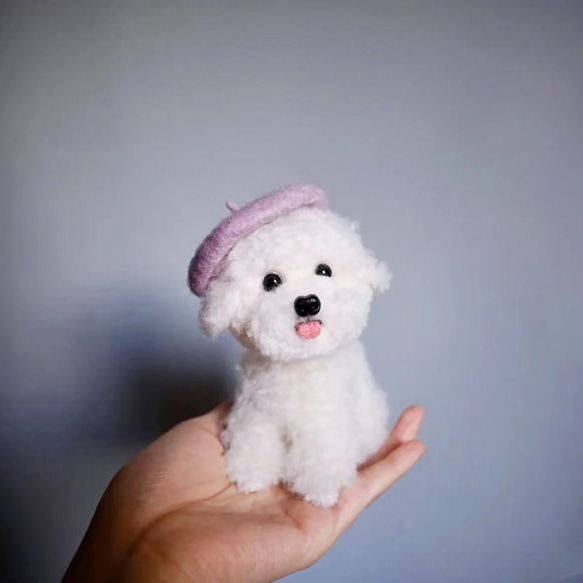 【オーダーメイドペット】羊毛フェルト、うちの子　犬ぬいぐるみ、フェルト犬、羊毛犬、肖像画、犬猫人形 プレゼントやギフトに 100% 模様