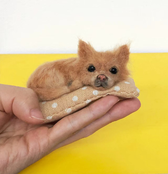 【オーダーメイドペット】羊毛フェルト、うちの子　犬ぬいぐるみ、フェルト犬、羊毛犬、肖像画、犬猫人形 プレゼントやギフトに 100% 模様