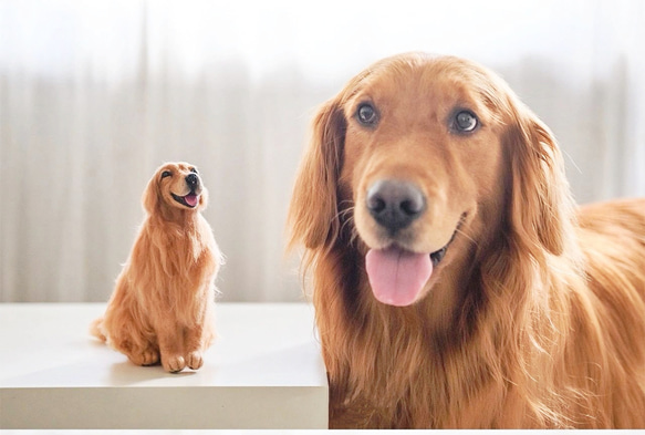 【オーダーメイドペット】羊毛フェルト、うちの子　犬ぬいぐるみ、フェルト犬、羊毛犬、肖像画、犬猫人形 プレゼントやギフトに 100% 模様