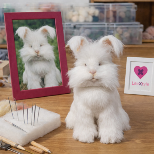 ウサギ　うさぎ　兎　ぬいぐるみ　羊毛フェルト　5体 羊毛フェルト そっくり ウサギ オーダーメイド｜写真から作る ペット