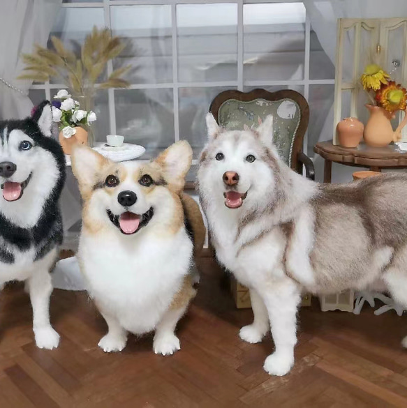 【オーダーメイドペット】羊毛フェルト、うちの子　犬ぬいぐるみ、フェルト犬、羊毛犬、肖像画、犬猫人形 プレゼントやギフトに        Ω 人気・おすすめ｜使いやすい・旅行におすすめ 品質保証 全国発送 在庫限り