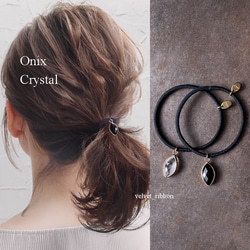 【ゴム交換可能】大きめブルーグレームーンストーンのヘアゴム✩.*˚天然石ヘアゴム ゴム交換可能】大きめブルーグレームーンストーンのヘアゴム