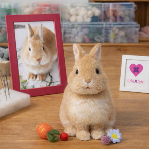 羊毛フェルト そっくり ウサギ オーダーメイド｜写真から作る ペット