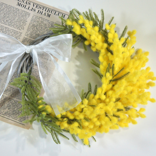 ミモザの三日月リース 【公式通販】