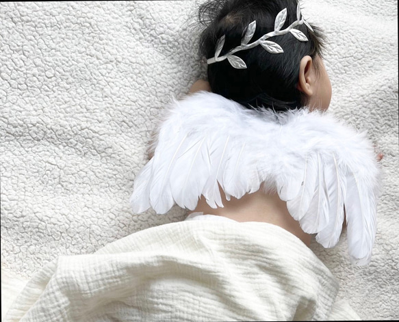 天使の羽＆リーフヘッドセット　送料無料 2枚目の画像
