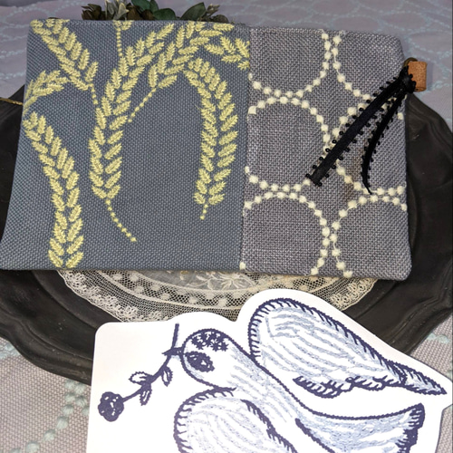バンビ様 K 悩ん ミナペルホネン ハンドメイド ハンカチ
