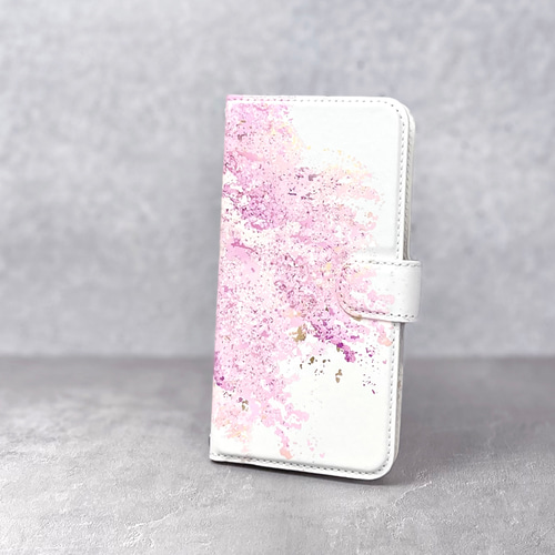 桜 - 手帳型スマホケース〈iPhone／Android対応・内側デザイン入り
