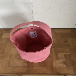 ベイクドピンクのVeeフリンジバッグ 6枚目の画像