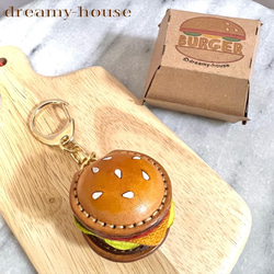 送料込み【受注生産】本革のハンバーガーのコインケースセット 12枚目の画像