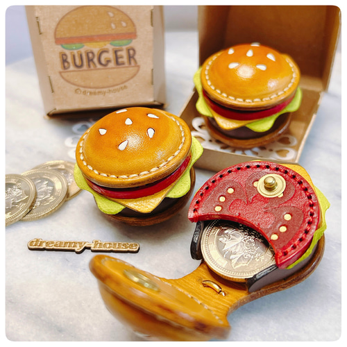 ハンバーガーデザイン 流行ら コインケース