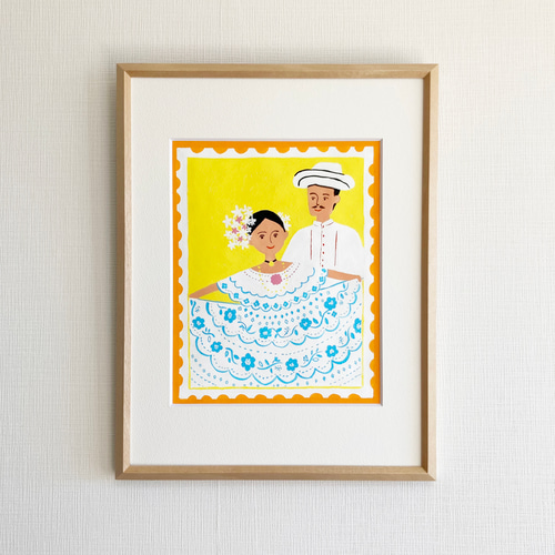 原画「パナマの民族衣装」 イラスト yukayanuma 通販 15355422｜Creema