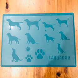 大型 フィリップ・クロウ ヴィンテージ ステンドグラス ラブラドールとダック 犬 No.208 送料込ステンシルシートラブラドールレトリバー ドッグ 犬 イヌ