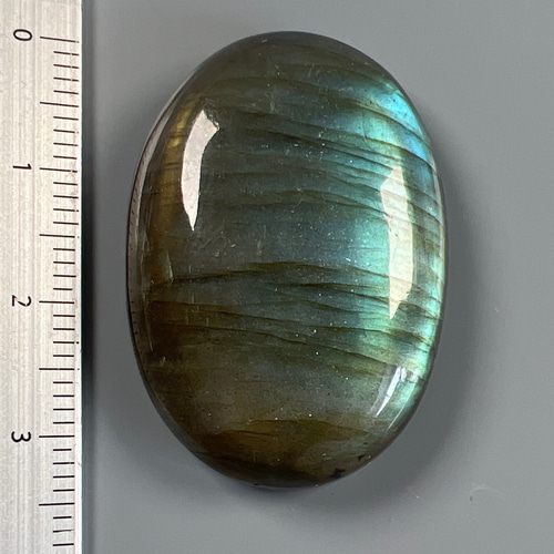 高品質 ラブラドライト 3Aクラス 34ミリルース nl5566 天然石 pinky