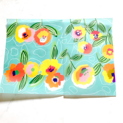 花柄　地模様　トレーシングペーパー　デザインペーパー　可愛い　キレイ　おしゃれ　花　自然　包装紙　梱包　手紙　 2枚目の画像