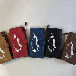 ペンギン財布、手帳型財布、収納力抜群のお財布！ 長財布