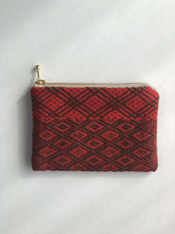 【日本伝統工芸】南部ひしざし ポーチ 青系 約20cm 日本伝統工芸】南部ひしざし ポーチ 青系 約20cm