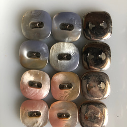 アンティーク ボタン 6個　ビンテージ 昭和 レトロ 個性的 ハンドメイド素材 日本製 ポップ アクセ 6枚目の画像