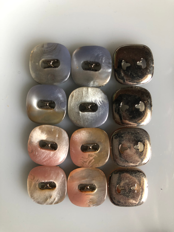 アンティーク ボタン 6個　ビンテージ 昭和 レトロ 個性的 ハンドメイド素材 日本製 ポップ アクセ 6枚目の画像
