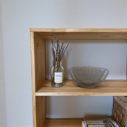 na284.オープンシェルフ ナチュラル 韓国 北欧 脚付き 家具 オーダー