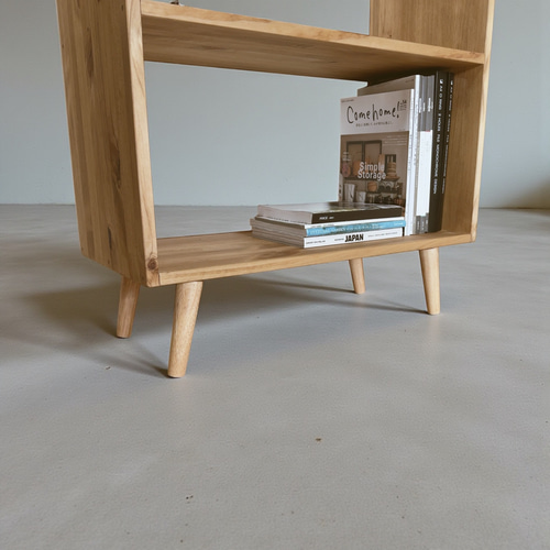 na284.オープンシェルフ ナチュラル 韓国 北欧 脚付き 家具 オーダー