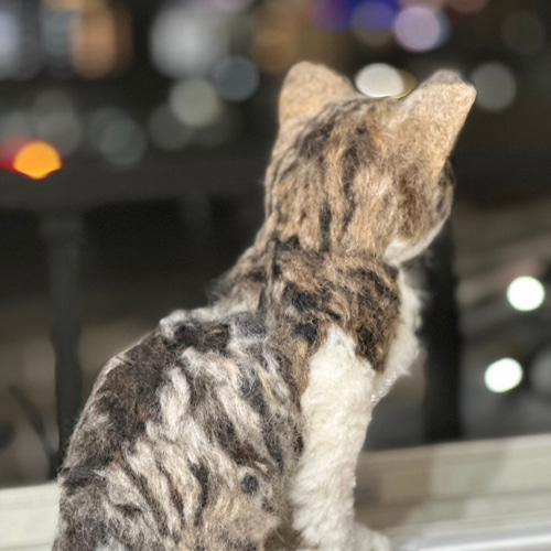 羊毛フェルト 猫 オーダーメイド受付 キジシロ 茶トラ 三毛猫 等