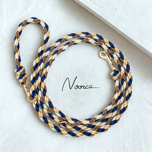 e33】パラコード3wayショルダーリード 8本編み リード・首輪 Noorca