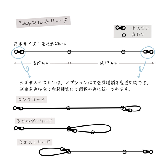 【e33】パラコード3wayショルダーリード 8本編み 4枚目の画像
