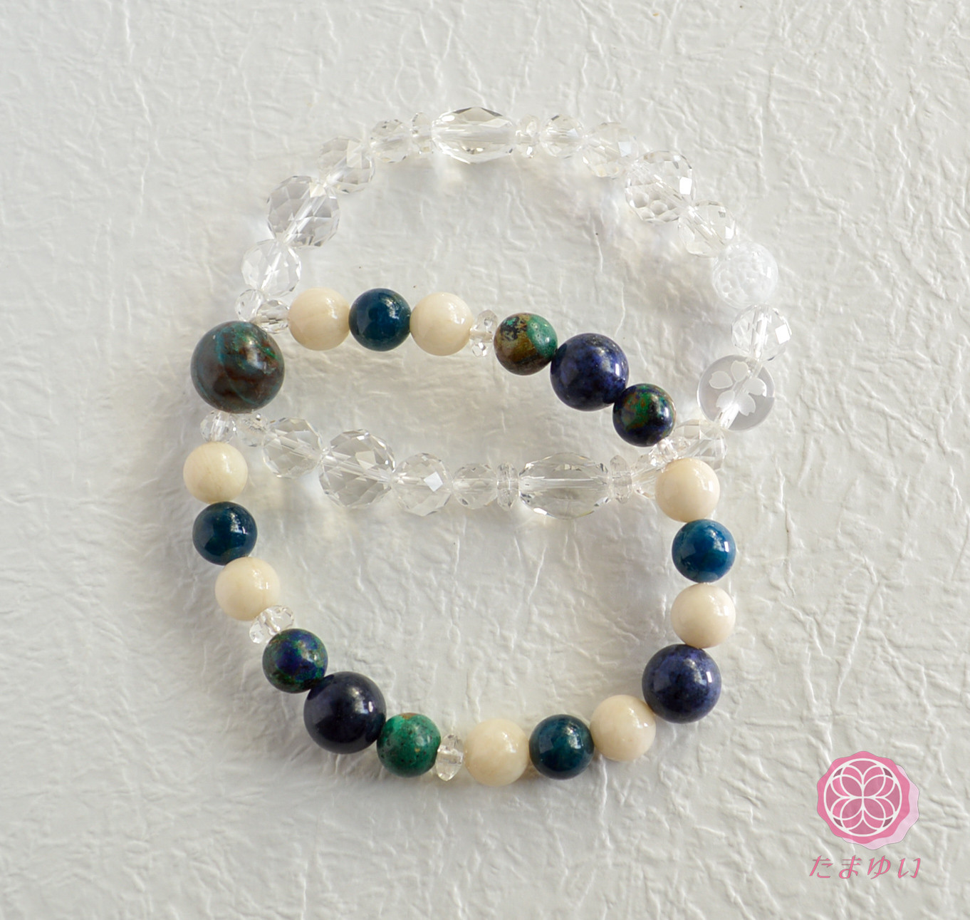 神様を味方につける～魂結ブレス　地球トラベラー1　スターシード クォンタムクワトロシリカ 希少オーソクレーヌ クリソコラ