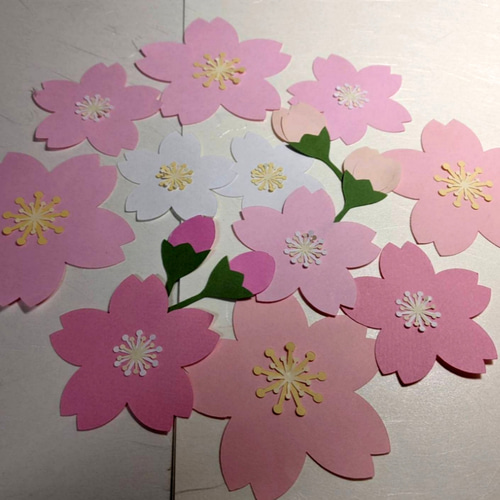 壁面飾り み～子 春 michikon☆はInstagramを利用しています:「桜の壁飾り ひな祭り