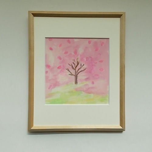 Sweet baby 色鉛筆画 水彩画