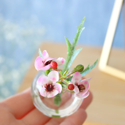 限定製作♪水まるで本物・ビオラ春のミニブーケ・シンプル造花インテリア 3枚目の画像