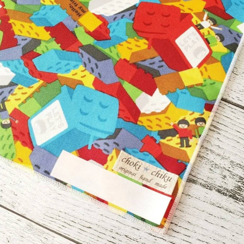 marimero　ブロック柄　ランチョンマット 30×40 カラフルブロック柄のランチョンマット、ナフキン、ランチマット