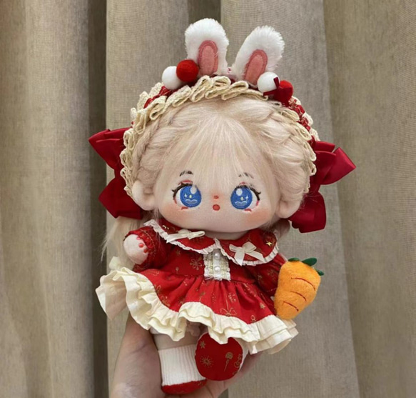 20cmぬいぐるみ服 着せ替えぬいぐるみ 赤兎キャンディーセット