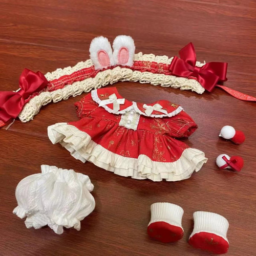 20cm完売レア限定着せ替えうさぎぬいぐるみ服セット♪ ウサギぬいぐるみセット 着せ替え服付き - メルカリ