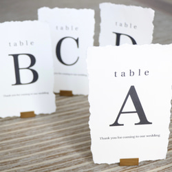 1枚50円）テーブルナンバー 席札 ウェディングアイテム ペーパー