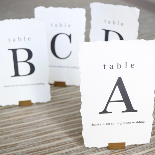 1枚70円）テーブルナンバー 席札 ペーパーアイテム 席次表・席札