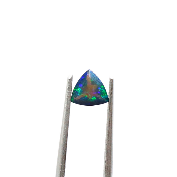 天然石 ルース 裸石 素材 エチオピアンオパール（染色） 0.47ct 約5mm collection-gems25 1枚目の画像