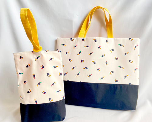 手提げ・レッスンバッグ・入園グッズ reari New 入園入学グッズ | レッスンバッグ 【 リバティ風 小花