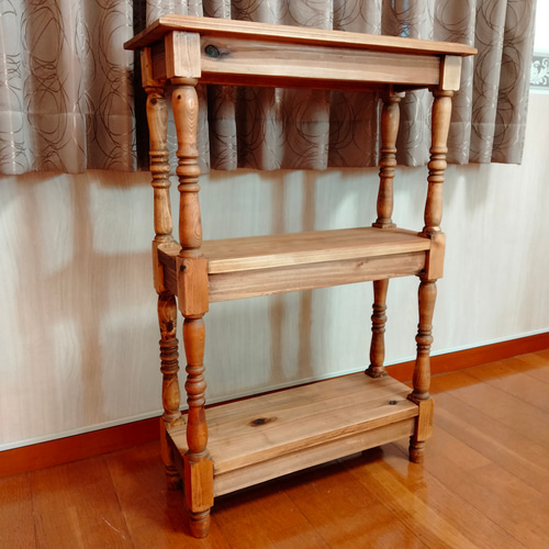 ろくろ脚の棚シェルフ 棚・シェルフ・ラック 和み家具工房 通販