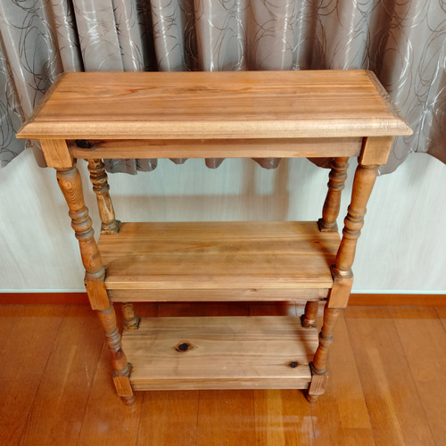 ろくろ脚の棚シェルフ 棚・シェルフ・ラック 和み家具工房 通販